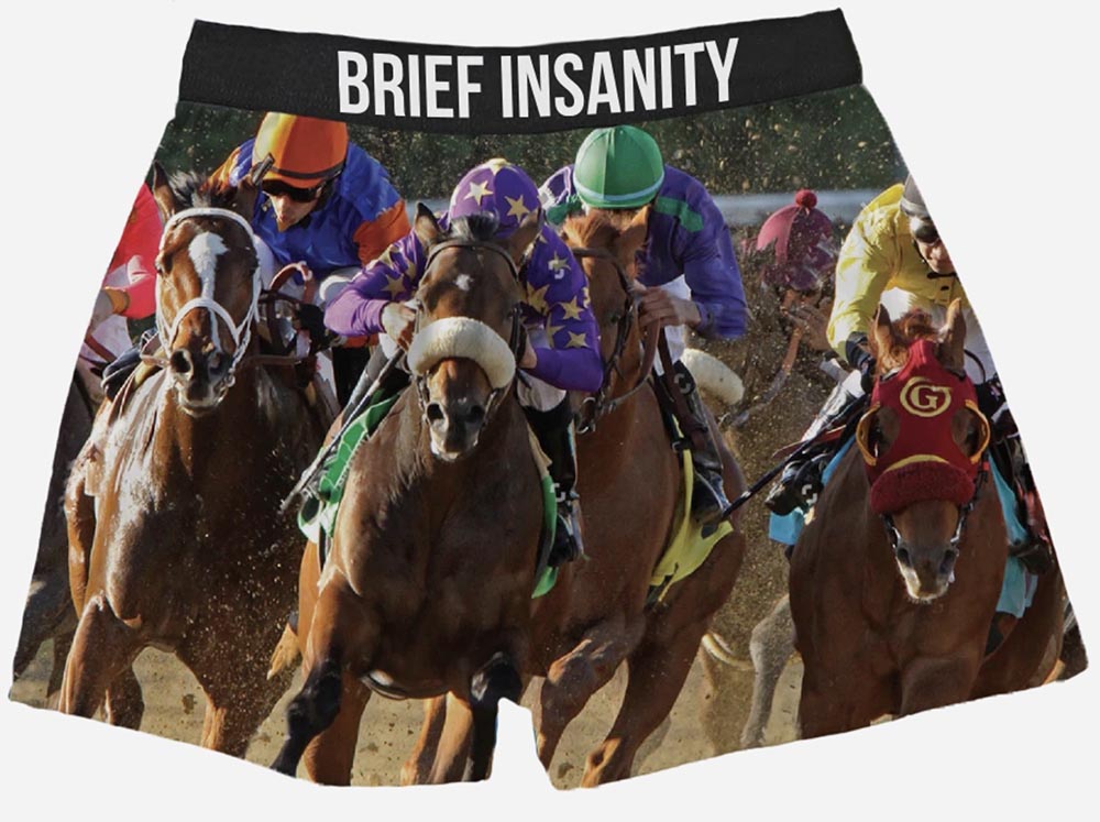 Horse Race Boxes from Brief Insanity *ONLY ONE AVAILABLE size MEDIUM