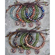 Copper HoofPrint Pony Bead Bracelet * HALF PRICE *