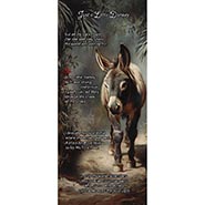 Just a Little Donkey Desert Oasis Scene - Pkg of 10 Greeting Cards NEW!