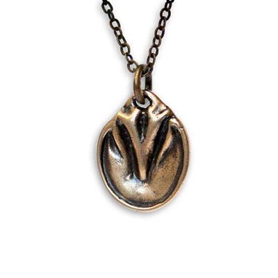 Bronze Barefoot Hoof Necklace
