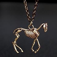 Horse Skeleton Necklace