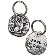 Good Dog Pewter Keychain