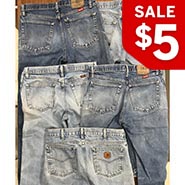 Vintage Distressed Mens Denim Jeans *HONEST WEAR - STAINS AND RIPS*