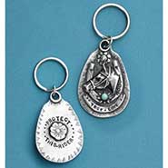 True Love Pewter Horse Keychain