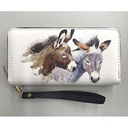 Donkey Pair Zippered Clutch Wallet *NEW!*