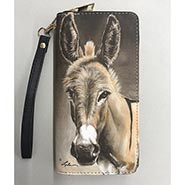 Donkey Head Zippered Clutch Wallet *NEW!*