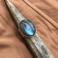 Sterling Silver Labradorite Statement Ring *ONLY 1 AVAILABLE SIZE 7!*
