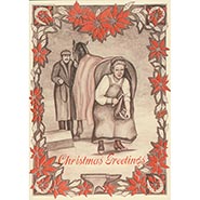 Old Fashioned Lady Farrier Card For Business *DISCONTINUED ONLY 1 PKG LEFT*