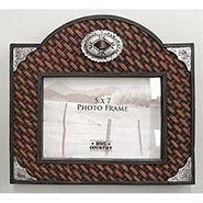 Faux Tooled Leather 5x7 Photo frame by Big Sky Carvers *DISCONTINUED ONLY 1 AVAILABLE*