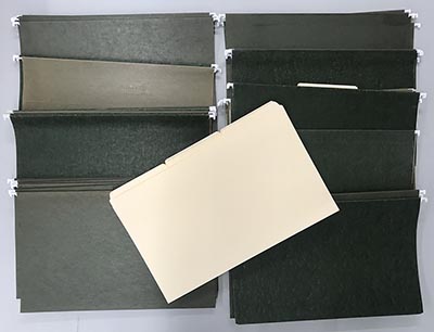 Lot of Vintage Heavy Legal Size Hanging File Folders *ONLY 1 SET AVAILABLE*