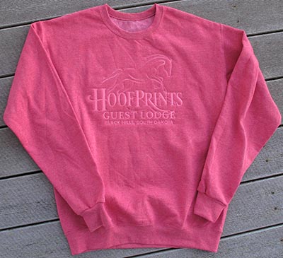 HoofPrints Guest Lodge Embroidered Crew Sweat - *ONLY 1 AVAILABLE SIZE MEDIUM*