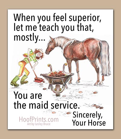YOU ARE THE MAID SERVICE Horsey Magnet *FREE with orders while supplies last*