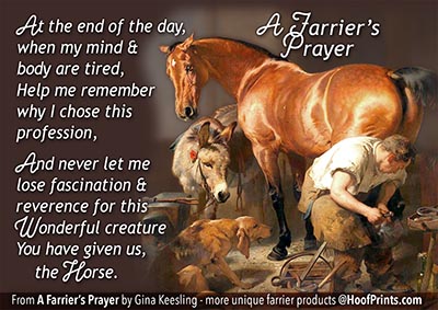 A Farrier's Prayer Inspirational Magnet *NO LONGER AVAILABLE*