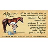 A Farrier's Prayer Inspirational Magnet *ALL GONE*