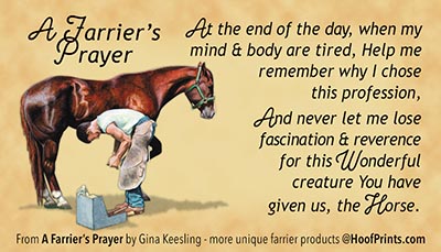 A Farrier's Prayer Inspirational Magnet *ALL GONE*