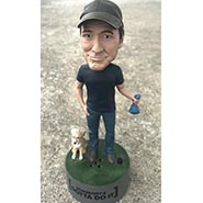 Mike Rowe Talking Bobblehead  with Freddie and dog poop bag *SOLD OUT LIMITED EDITION ONLY 1 AVAILABLE*