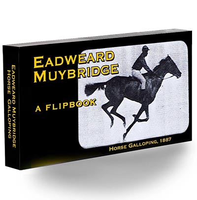 Galloping Horse Flipbook featuring Eadweard Muybridge's famous movie images