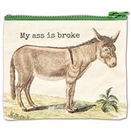 My Ass Is Broke Zippy Money / Coin Bag