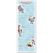 Horsewoman's Long Tall List Note Pad
