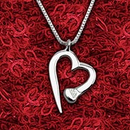 Sterling Silver Horseshoe Nail Heart Necklace