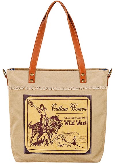 Outlaw Woman Canvas Market Tote
