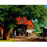 Horse & Buggy Days Print