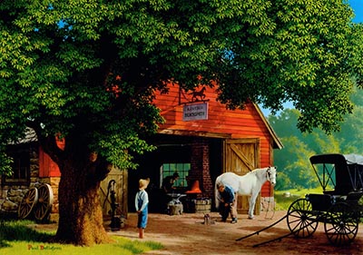 Horse & Buggy Days Print