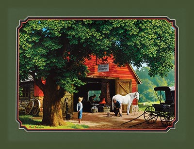 Horse & Buggy Days - Matted *DISCONTINUED ITEM LAST ONE!*