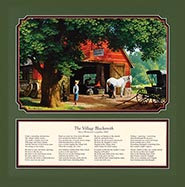 Longfellow verse Matted with Horse & Buggy Days *DISCONTINUED ITEM LAST ONE!*