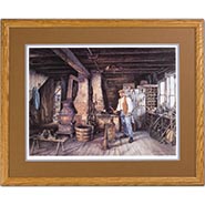 American Made Print by Bradley Shoemaker, Matted and Framed