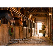 The Place God chose for the birth of His Son was a Stable - pkg of 10 cards with envelopes *NEW!*