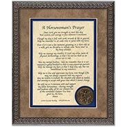 Horsewoman's Prayer Framed Verse with Medallion *ONLY 1 AVAILABLE*