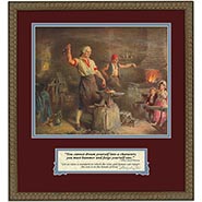 Washington at the Anvil Framed Print *DISCONTINUED ONLY 2 LEFT*