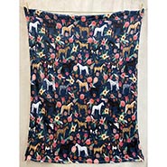 Super Soft Plush Horses on Navy 40