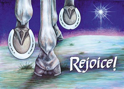 Rejoice! Shod Hooves Post Card - Package of 20 *$1.00 - LIMITED QUANTITY AVAILABLE*