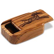 Laser Engraved Wood Secret Keepsake or Jewelry Box
