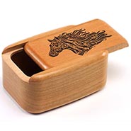 Laser Engraved Wood Secret Keepsake or Jewelry Box *DISCONTINUED*