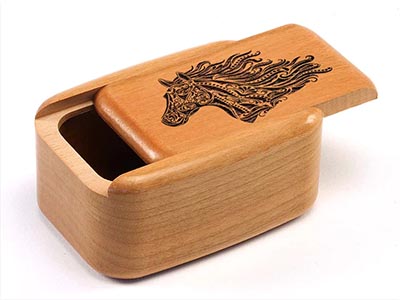 Laser Engraved Wood Secret Keepsake or Jewelry Box *DISCONTINUED*