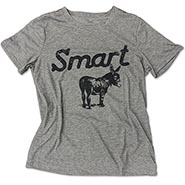 Smart Ass Charcoal Heather Grey T-Shirt *NEW*
