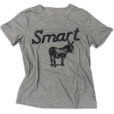 Smart Ass Charcoal Heather Grey T-Shirt *NEW*