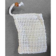 Natural Sisal Soap Saver Pouch with Drawstring