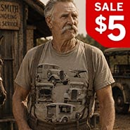 ANVIL EXPRESS Vintage Chevy Farrier Rig T-shirt *DISCONTINUED - LIMITED AVAILIBILITY!*