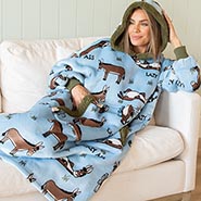 Lazy Ass Plush Blanket Hoodie