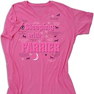Sleeping with a Farrier Night shirt size 2XL/3XL*HALF PRICE - DISCONT IMPRINT COLOR ONLY 2 AVAILABLE*