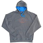 Stitched Hot Rod Pinstripe Horse Two Tone Hooded Sweatshirt
