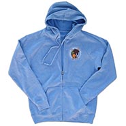 Handle With Carrots Sky Blue Full Zip Hooded Sweatshirt Jacket