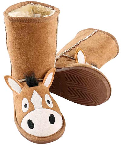 Kids Horse Slipper Boots