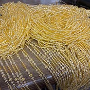 Boho 45 Strand Crystal Beaded Doorway Curtain 35