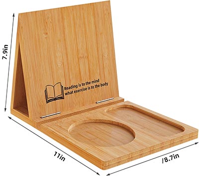 Fold Up Solid Wood Book Rest with Cup Holder *ONLY ONE AVAILABLE*