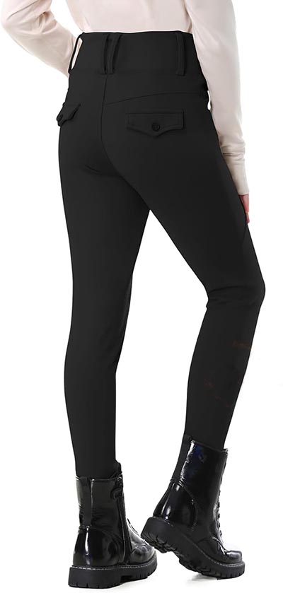 Kids Fleeced Lined Black Breeches with silicone knee grip *ONLY ONE PAIR AVAILABLE SIZE YOUTH XL*